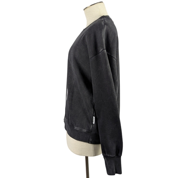 The Laundry Room Coca Cola Disco Print Sweatshirt Thumbholes Black Snow M NWT - Picture 8 of 15